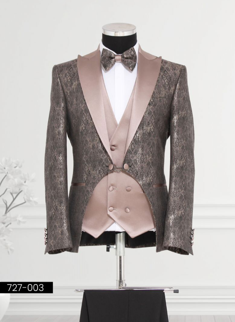 VAGANT Luxury Bronze & Champagne Custom Tuxedo 